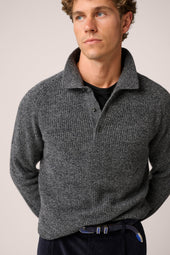 Merricks Polo - Wool and Cashmere - Charcoal