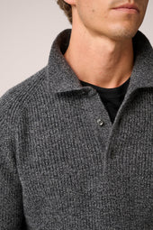 Merricks Polo - Wool and Cashmere - Charcoal