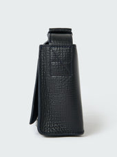 Meshi Mini Leather Bag In Darkest