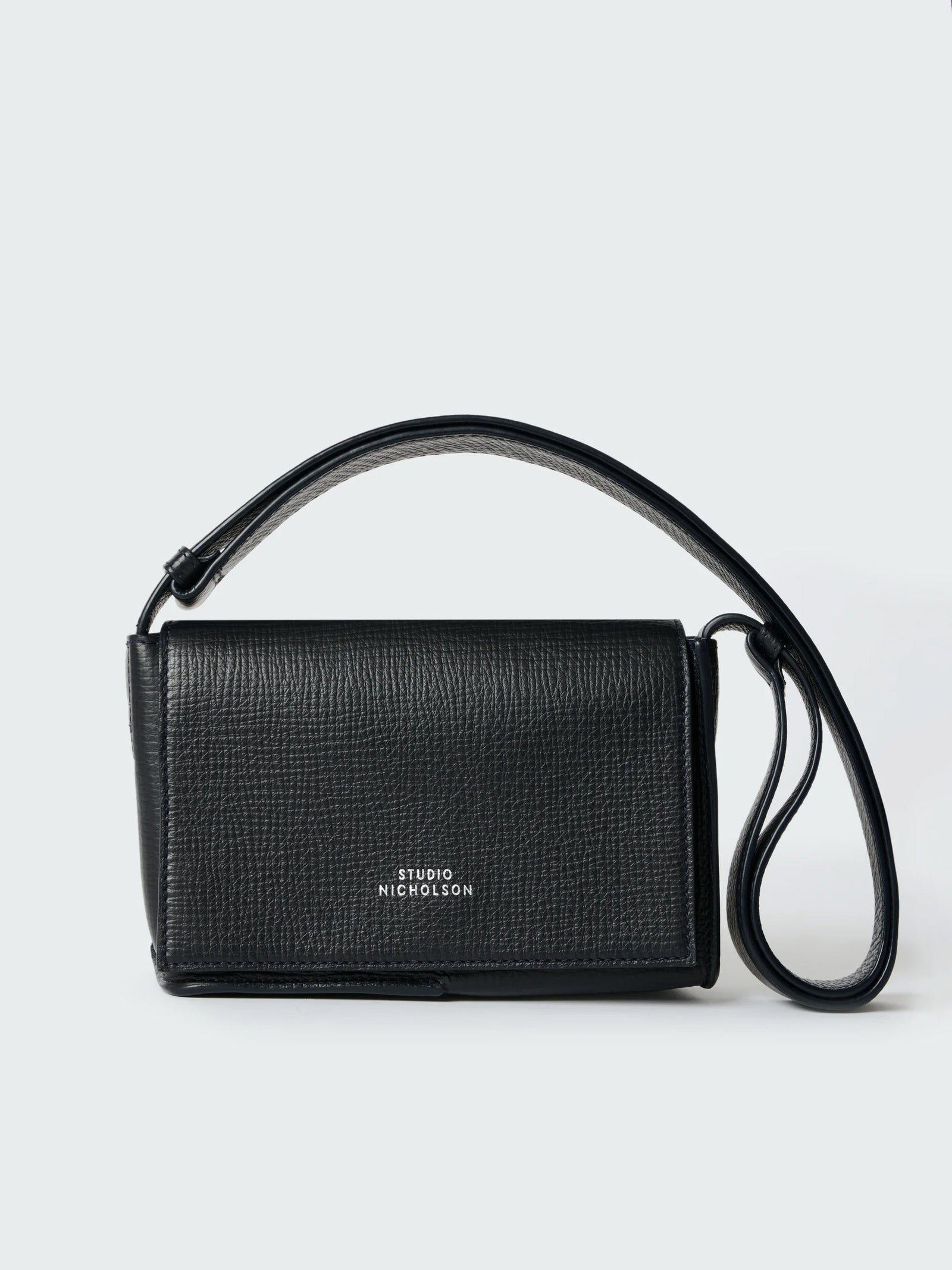 Meshi Mini Leather Bag In Darkest