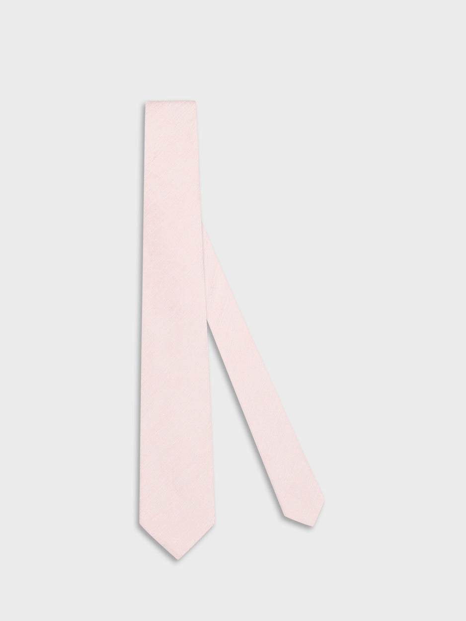 Cravatta in seta jacquard rosa