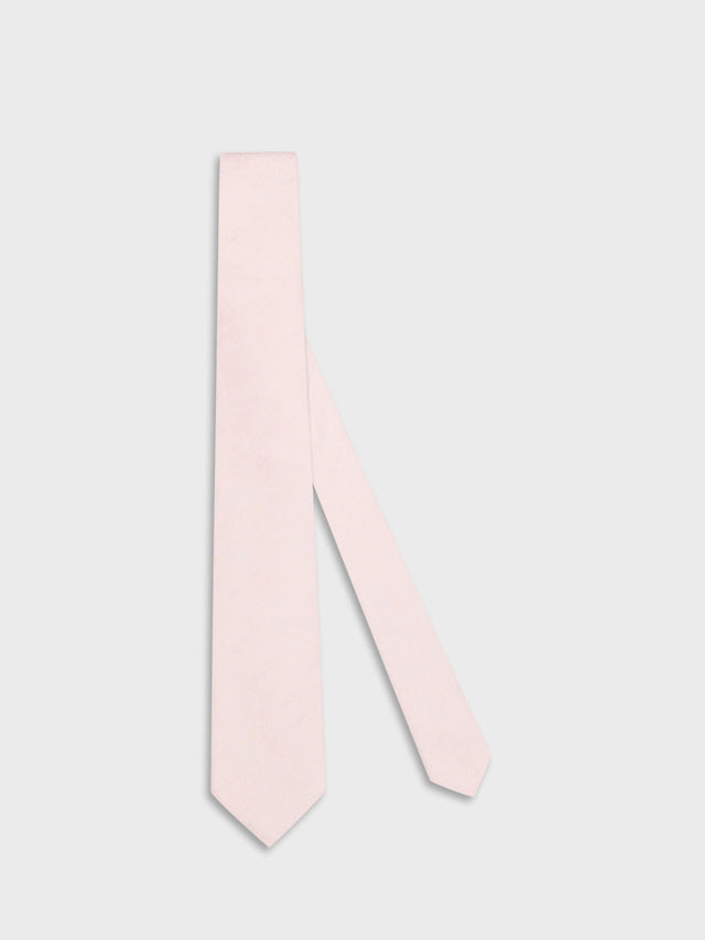 Cravatta in seta jacquard rosa