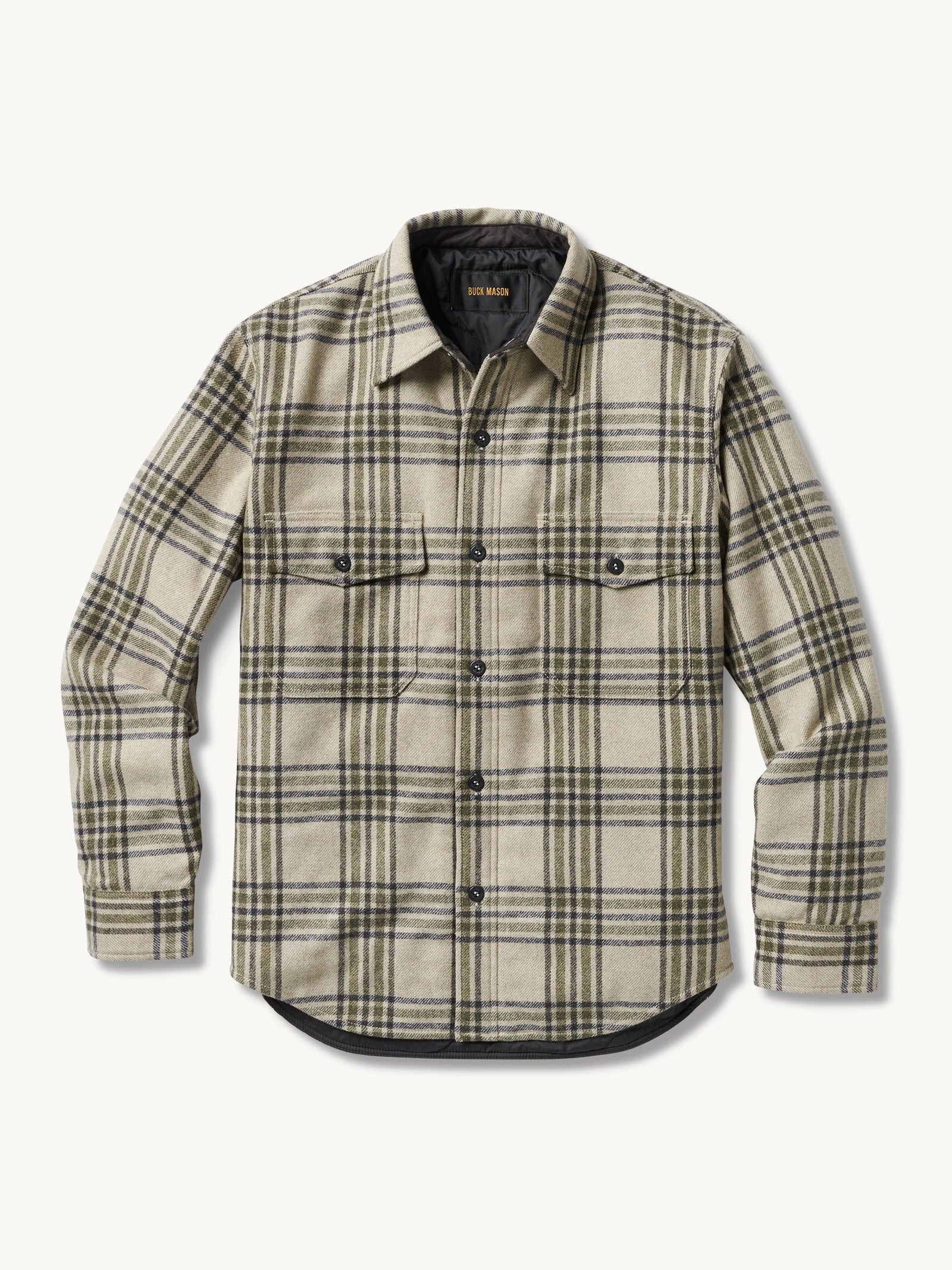Wool Plaid Cpo Jacket