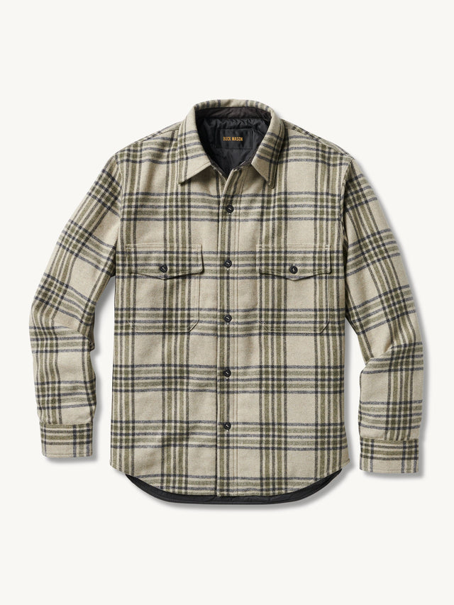 Khaki/Olive Wool Plaid CPO Jacket
