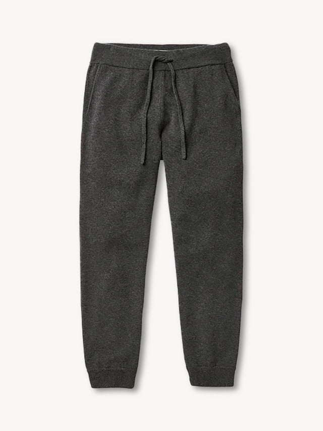Heather Charcoal Loopback Wool Lounge Pant
