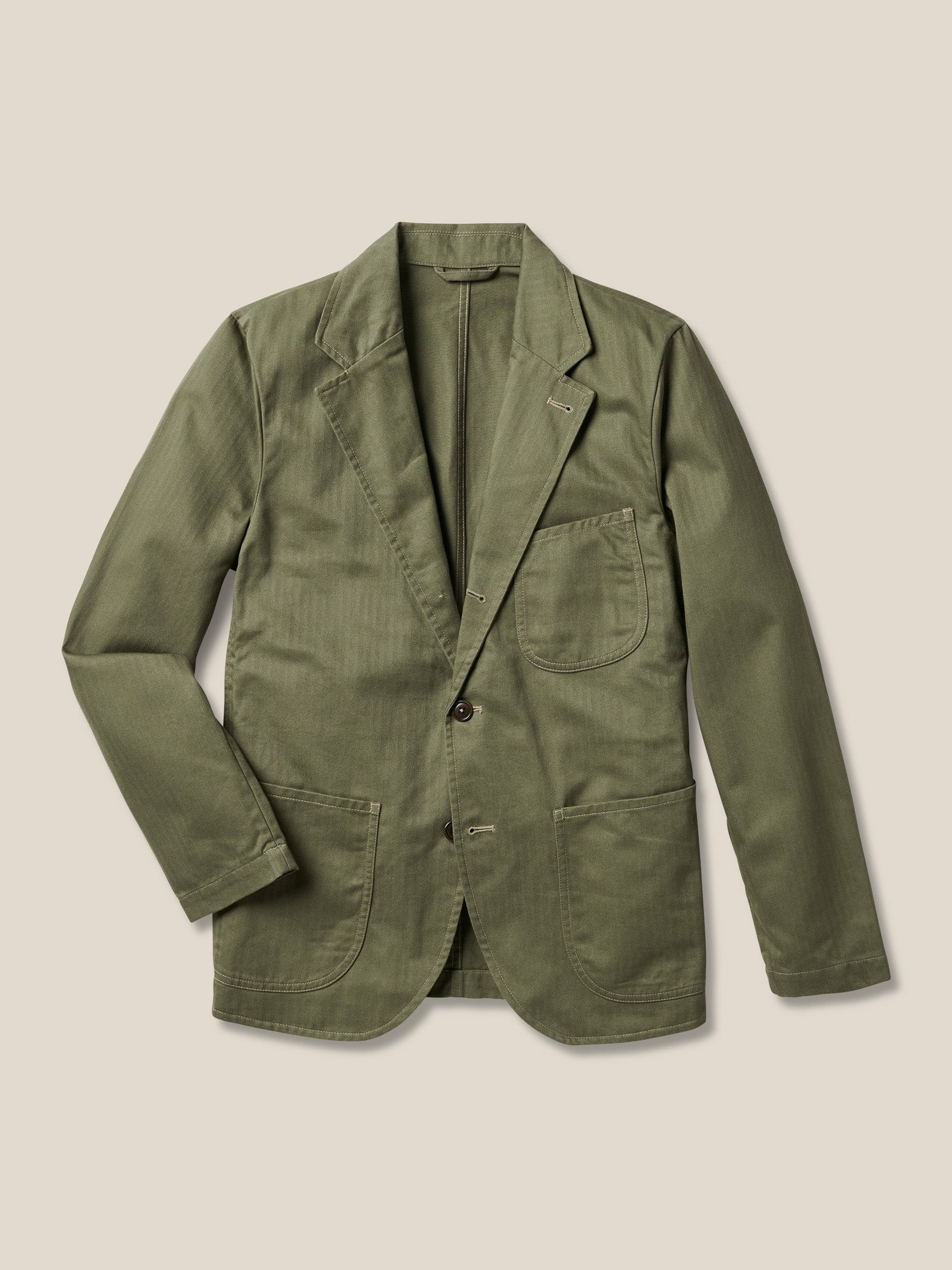 Herringbone Twill Carry On Jacket