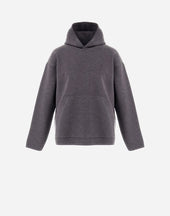 Sweatshirt In Endless Tubular Wool