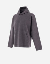 Sweatshirt In Endless Tubular Wool