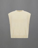 LAMINAR VEST IN CO/R-NY RIBBON