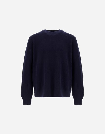 Sweater In Ribbed Wool Cashmere