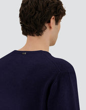 Sweater In Ribbed Wool Cashmere