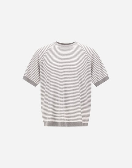 T Shirt In Striped Cotton