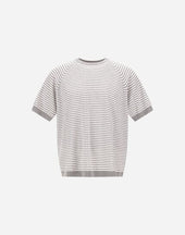 T Shirt In Striped Cotton