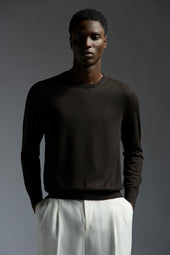 Crew Neck Filo Di Corallo 15 5 Micron