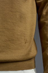 Cashmere and Silk Long Sleeves Polo