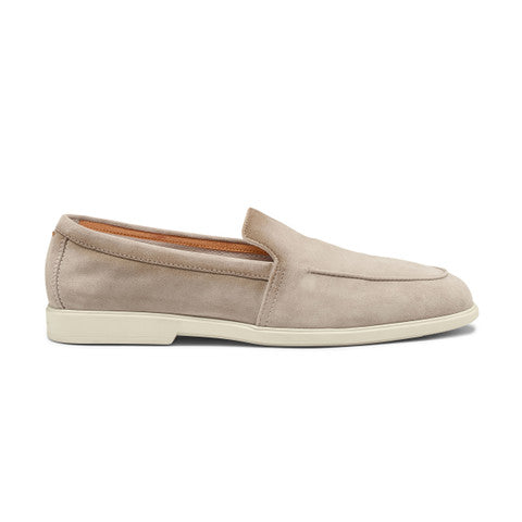 Men's beige suede loafer