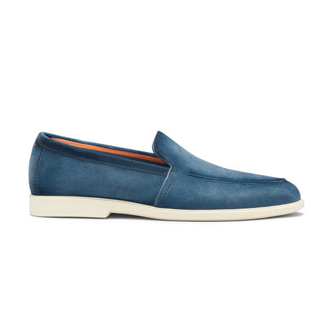 Men S Blue Suede Loafer