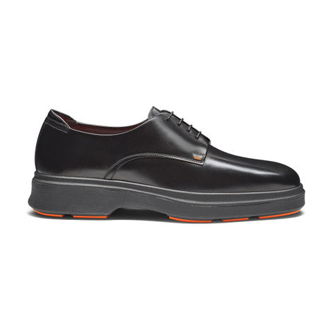 Men's black leather Easy Nova Derby shoe