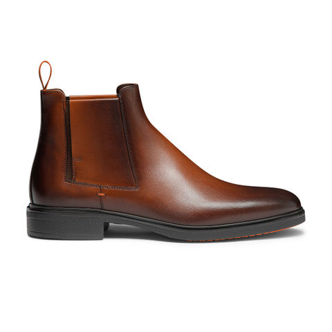Men's dark brown leather Easy boot