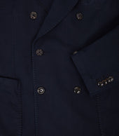 Cotton Linen Double Breasted Kennedy Jacket