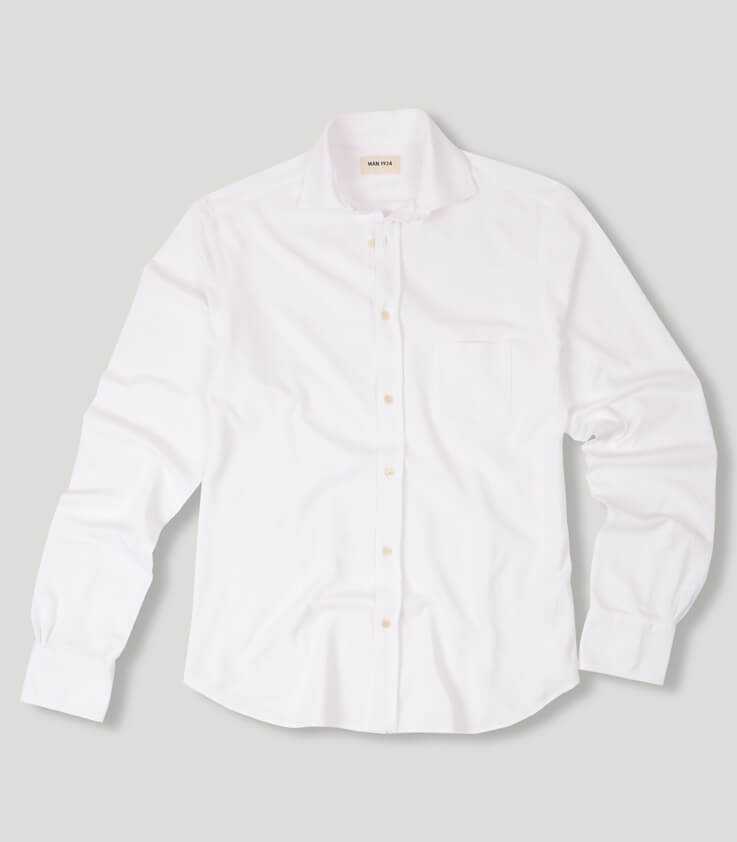 Long Sleeves Pique Shirt