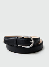 Men's Leather Dress Belt | Black