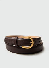 Men's Leather Dress Belt | Brown