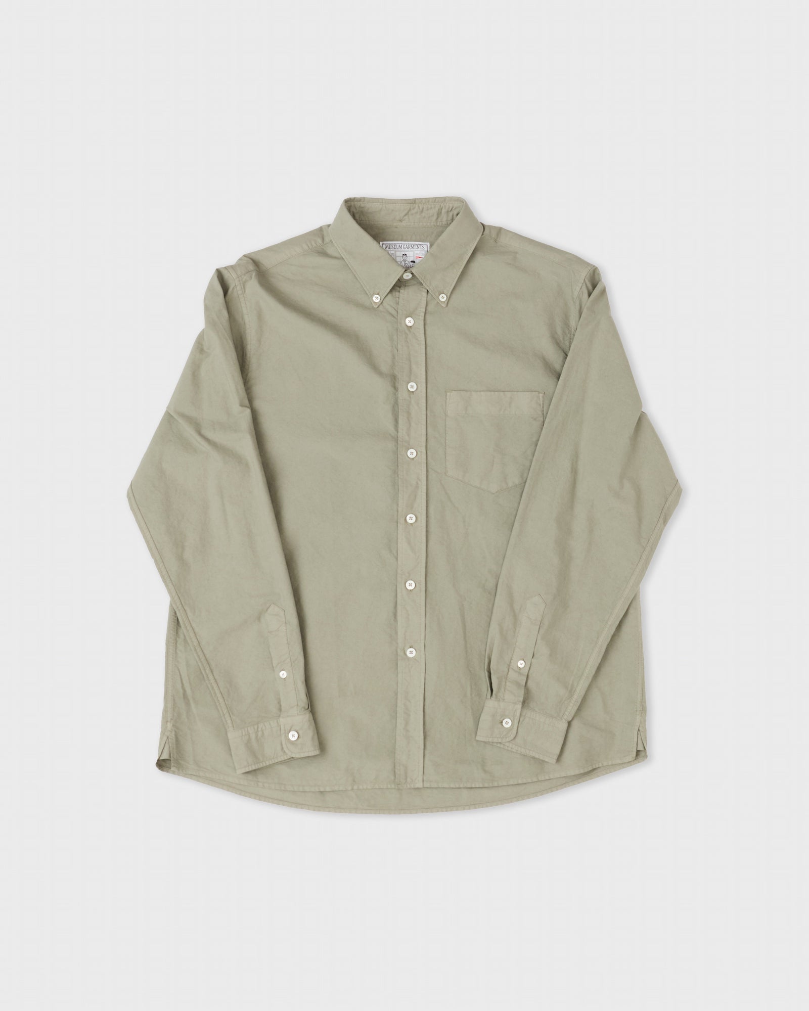 Dad S Shirt Oxford Garment Dyed Sauge