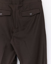French Military Pant Flanelle Dark Brown