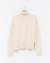 Recycled Cashmere Boxy Jumper, Natural