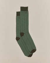 Micro Check Socks - Green