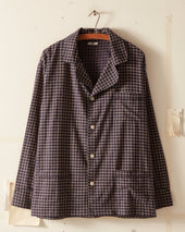 Midnight Grid Pajama Shirt