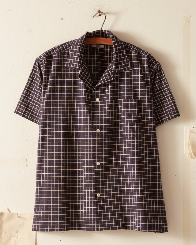 Midnight Grid Short Sleeve Shirt