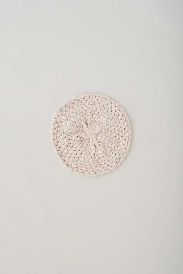 Mina Beret in Sandshell