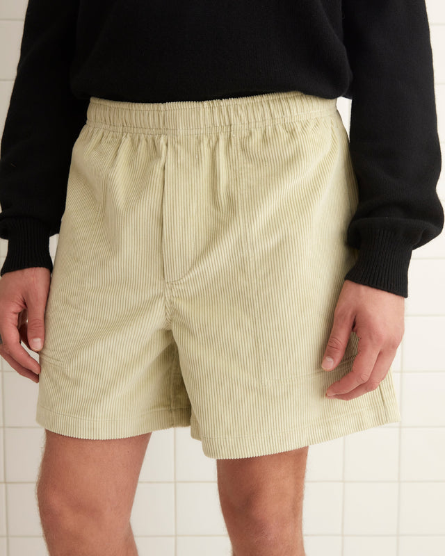 Mint Corduroy Shorts