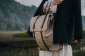 M S Backpack Grand Herringbone Cuoio