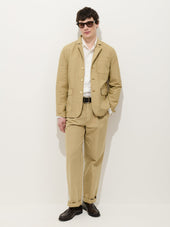 Double Pleated Pant In Vintage Twill