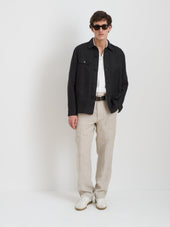 Garment Dyed Work Jacket in Linen