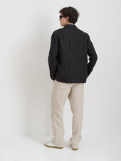 Garment Dyed Work Jacket in Linen