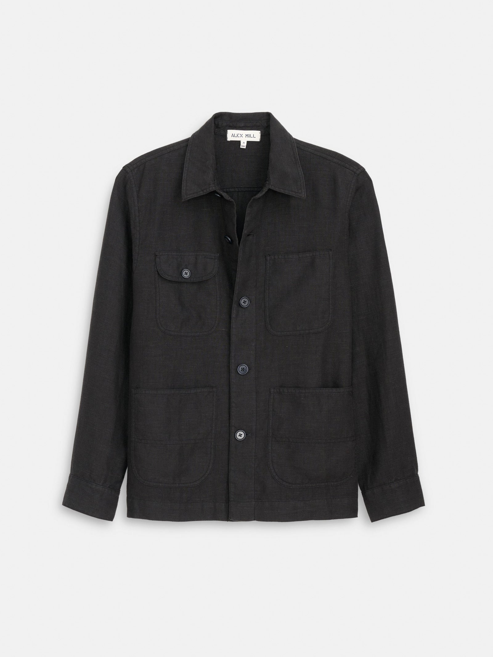Garment Dyed Work Jacket in Linen