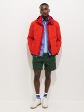 Garment Dyed Work Jacket In Recycled Denim
