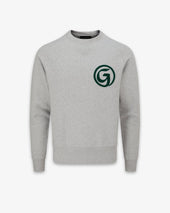 Unisex 'G' Embroidered Sweatshirt Light Grey