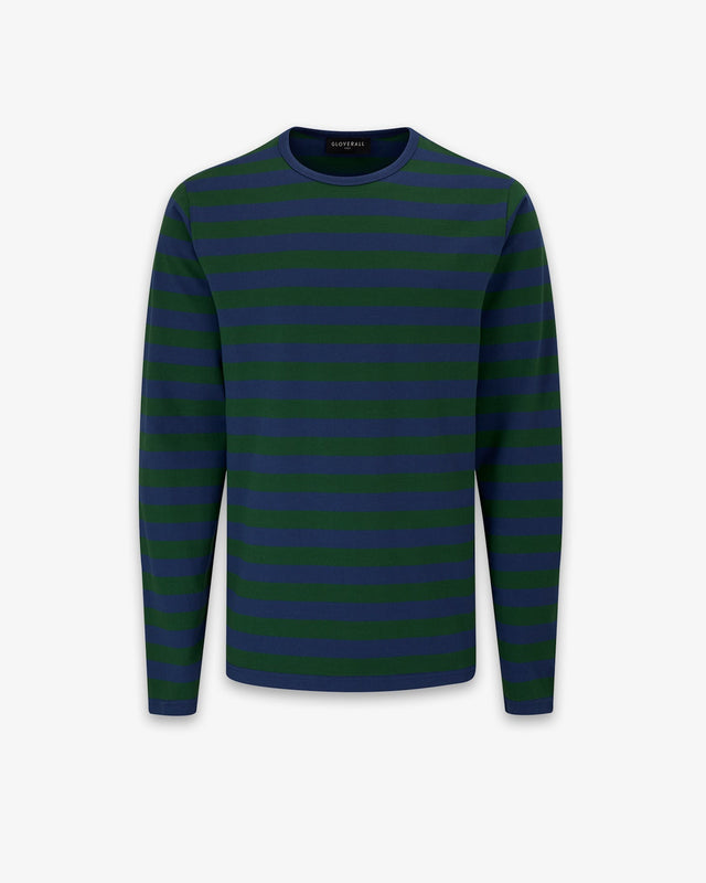 Men's Long Sleeve Top Navy/Green