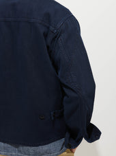 Andre Zip Jacket In Linen Twill