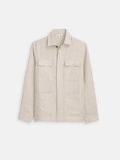 Riviera Work Jacket In Flax Linen