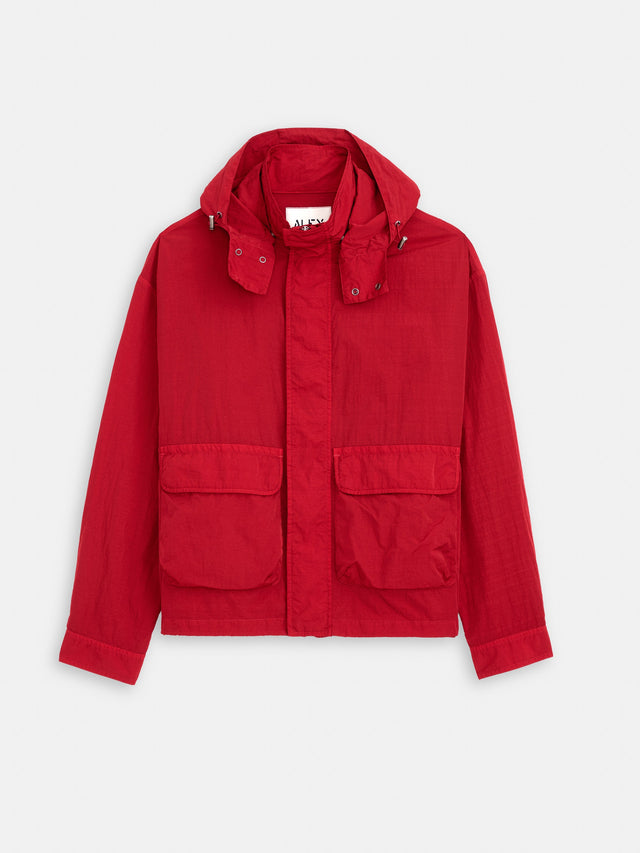 David Windbreaker In Crinkle Nylon