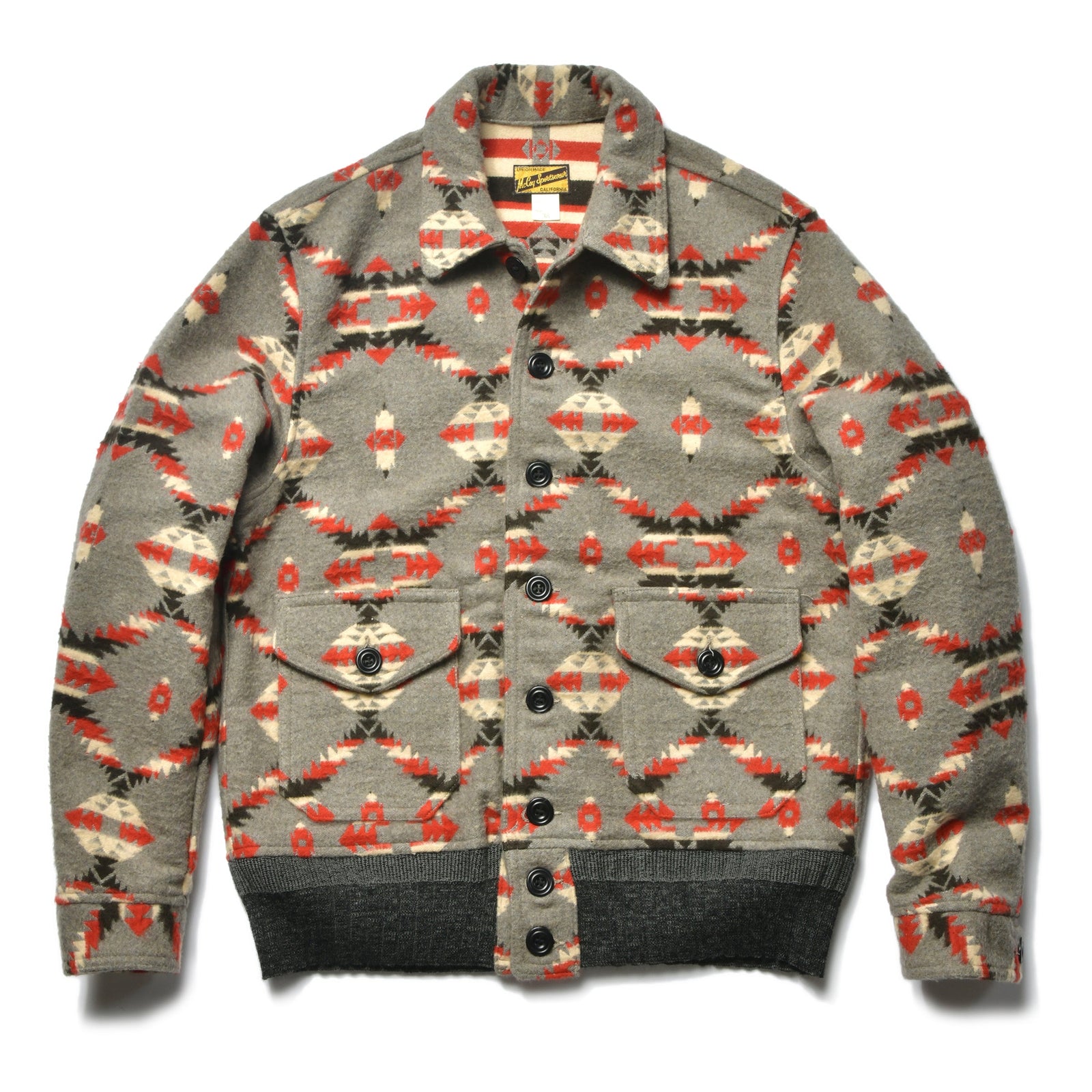 COTTON JACQUARD BLANKET JACKET