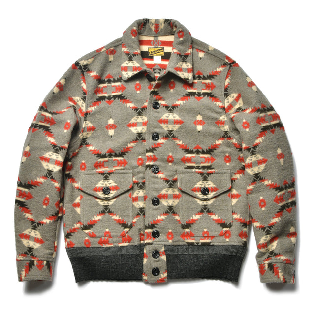 COTTON JACQUARD BLANKET JACKET