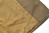PLAID-CHECK RAIN WEATHER COAT