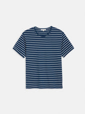 Standard Indigo Striped Tee In Cotton